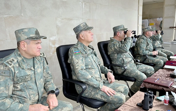 Zakir Hasanov inspected the progress of tactical exercises with live fire