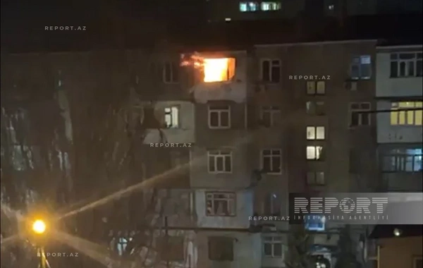 Sumqayıtda evdə yanğın olub