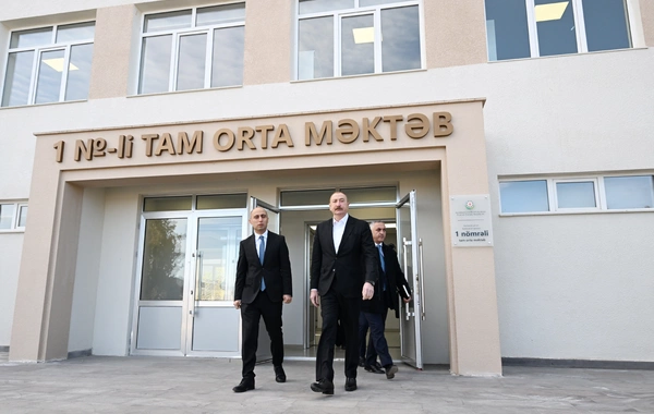 Kərkicahan qəsəbə 1 nömrəli tam orta məktəbin binası istifadəyə verilib
