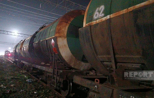 Ermənistana yanacaq daşıyan yük qatarı Böyük Kəsik stansiyasından yola salınıb