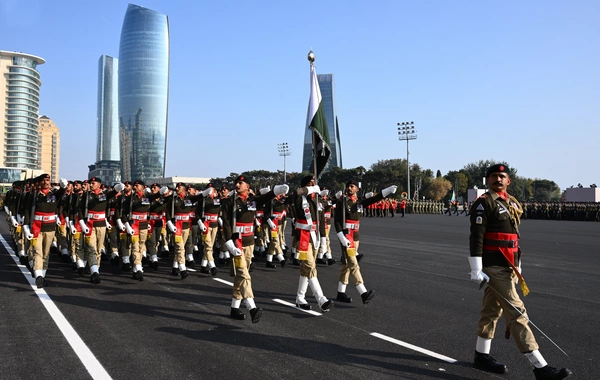 Vətən müharibəsində Qələbənin beşinci ildönümünə həsr olunmuş Hərbi parad keçirilib
