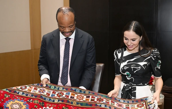 Leyla Əliyeva Esvatini Kralı III Msvatini ilə görüşüb