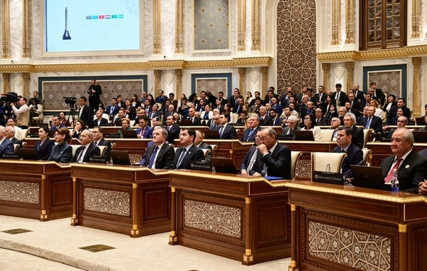 Ильхам Алиев принял участие в церемонии вручения Международной премии "Наследие будущего" в Ташкенте