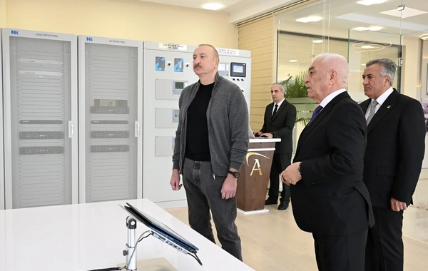 Prezident İlham Əliyev "Abşeron" Batareya Enerji Saxlanc Mərkəzinin açılışında iştirak edib