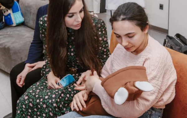 Leyla və Arzu Əliyevalar "Leyla Medical Center"in Pediatriya Mərkəzində olublar
