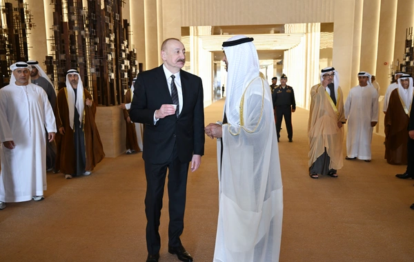 Prezident İlham Əliyev Birləşmiş Ərəb Əmirliklərinə səfərə gəlib