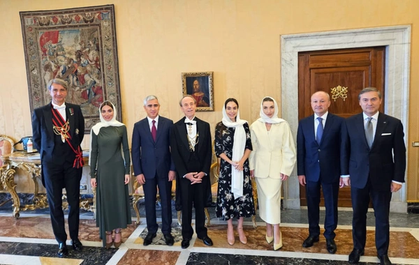 Birinci vitse-prezident Mehriban Əliyeva Roma Papası XIV Leo ilə görüşüb