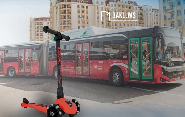 Sürücü skuterə görə ana ilə uşağını avtobusdan düşürdü