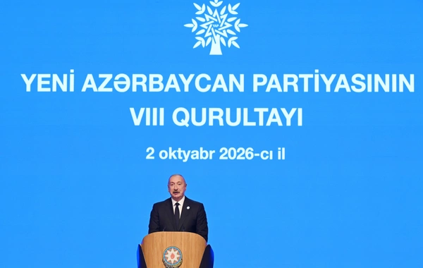 Prezident İlham Əliyev: Yeni Azərbaycan Partiyası Cənubi Qafqazın ən böyük siyasi qüvvəsidir