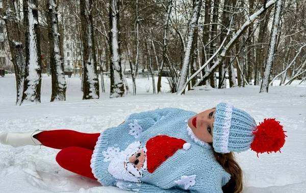 Xatirə İslamdan qarlı havada FOTOSESSİYA