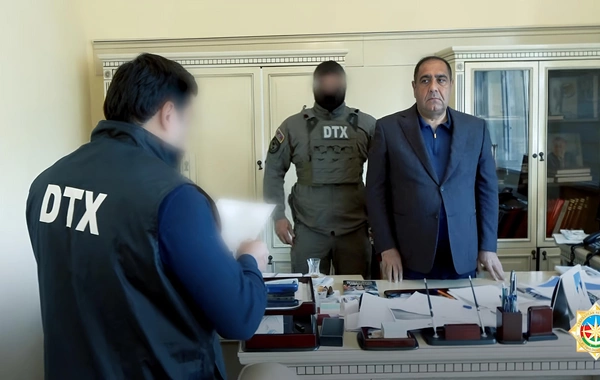DTX tərəfindən saxlanılan sabiq icra başçısının cinayət əməllərinin GÖRÜNTÜLƏRİ