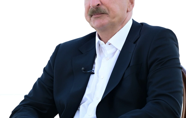 Prezident İlham Əliyev Naxçıvanda Azərbaycan Televiziyasına müsahibə verib