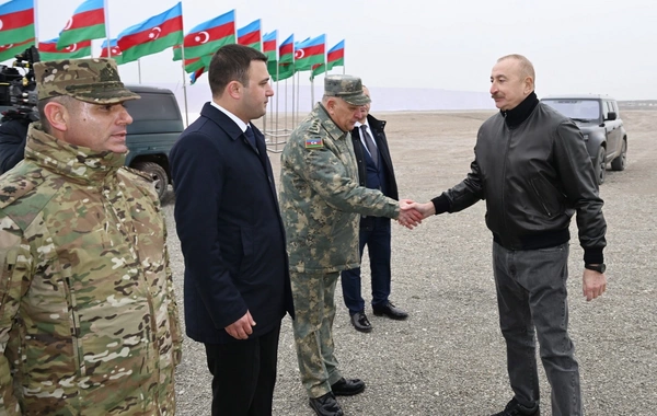 İlham Əliyev Ağdərə rayonunda Xüsusi Əməliyyat Mərkəzinin təməlini qoyub