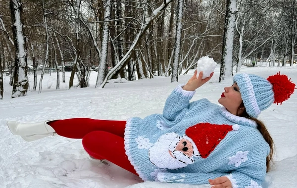 Xatirə İslamdan qarlı havada FOTOSESSİYA