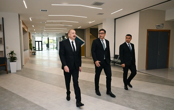 Prezident İlham Əliyev Yevlax Olimpiya İdman Kompleksinin açılışında iştirak edib