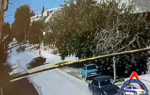 3 piyadanın vurulduğu yol qəzasının ANBAAN GÖRÜNTÜSÜ
