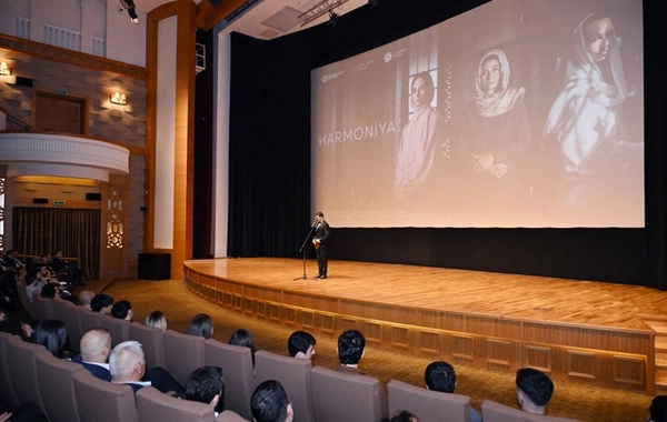 Arzu Əliyeva "Harmoniya" sənədli filminin təqdimatında iştirak edib