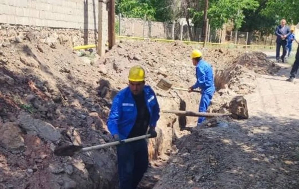 Culfanın Ərəzin kəndində 60 evin içməli su təminatı yaxşılaşdırılır