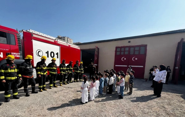 FHN-in Dövlət Yanğından Mühafizə Xidməti növbəti "açıq qapı günü" tədbirləri keçirib