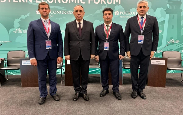 Baş prokuror Şərq İqtisadi Forumunda Qarabağdakı yenidənqurma işlərindən danışıb