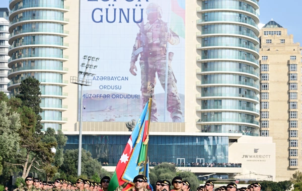 Vətən müharibəsində Qələbənin beşinci ildönümünə həsr olunmuş Hərbi parad keçirilib