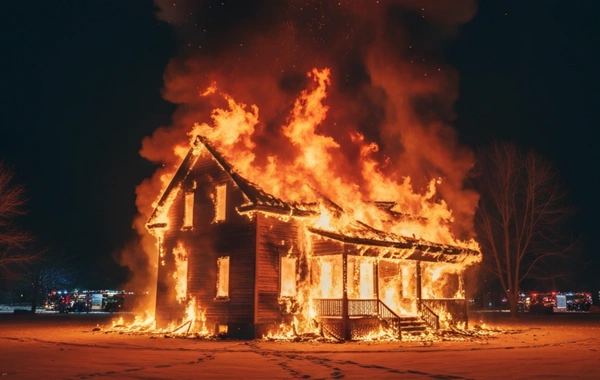 İmişlidə yanmış evdə bıçaqlanmış kişi meyiti tapıldı: Şübhəli bilinən qadın saxlanıldı