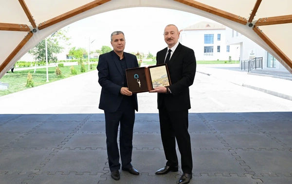 Prezident və birinci xanım Cəbrayıl rayonunun Şükürbəyli kəndinə köçən sakinlərlə görüşüblər