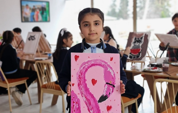 Leyla Əliyevanın təşəbbüsü ilə Yevlaxda uşaqlara ustad dərsləri keçirilib