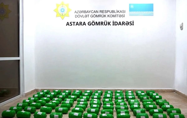 Azərbaycan gömrükçüləri 100 kiloqramdan artıq narkotik vasitə aşkar ediblər