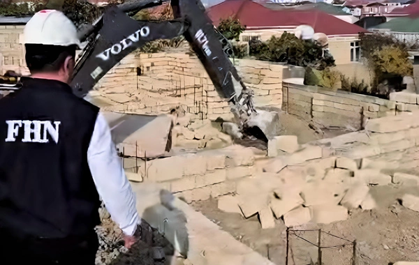 Masazırda qanunsuz tikinti sökülüb