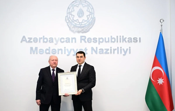 Niyaməddin Musayev, Ağaəli İbrahimov və bir sıra şəxsə Mədəniyyət Nazirliyinin Fəxri diplomu verilib