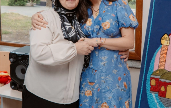 Leyla Əliyeva və Arzu Əliyeva 11 nömrəli inteqrasiya təlimli internat tipli ümumtəhsil məktəbində olublar