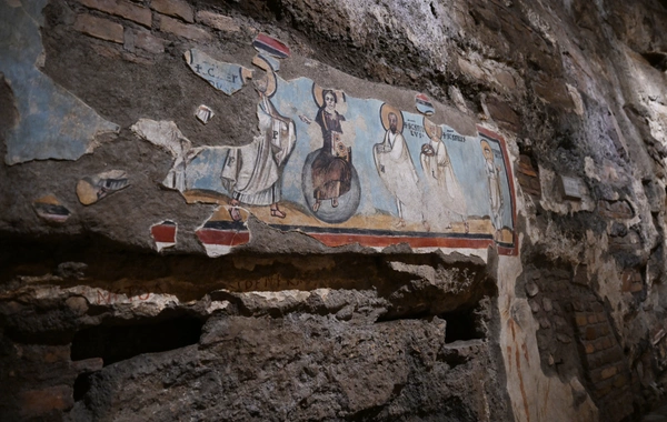 Мехрибан Алиева приняла участие в церемонии открытия проекта реставрации катакомб Святой Коммодиллы в Ватикане