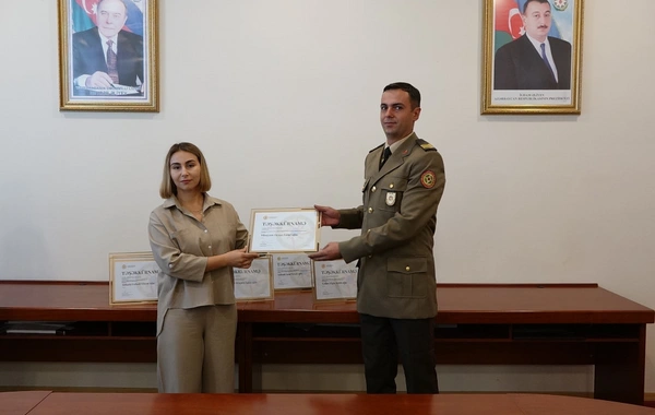 Yanğınsöndürənlər təltif edildi