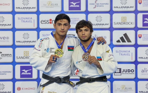Молодежная сборная Азербайджана по дзюдо заняла первое место на чемпионате Европы