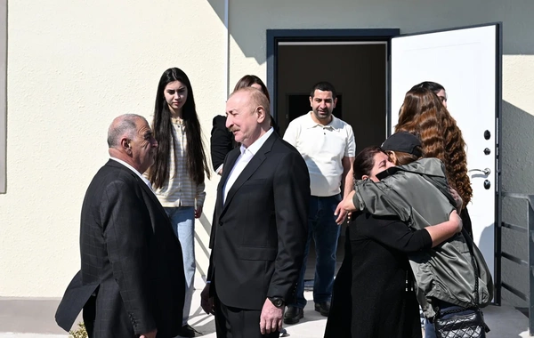 Президент Ильхам Алиев ознакомился с работами, проделанными в селе Ходжавенд