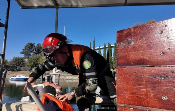 Mingəçevirdə qəza zamanı xilasetmə əməliyyatlarına dair təlim keçirilib