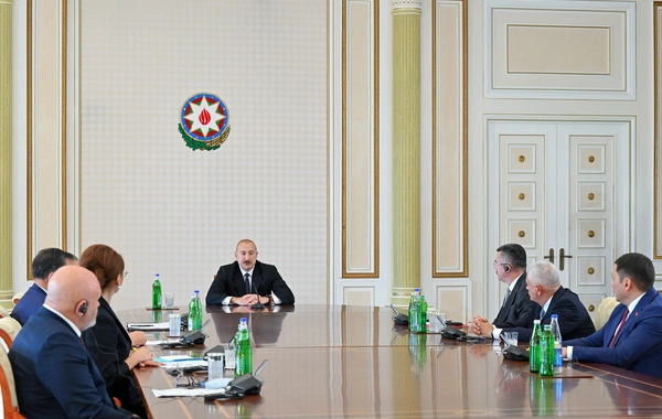 Prezident İlham Əliyev TDT-yə üzv ölkələrin təhlükəsizlik üzrə rəhbər şəxslərini qəbul edib