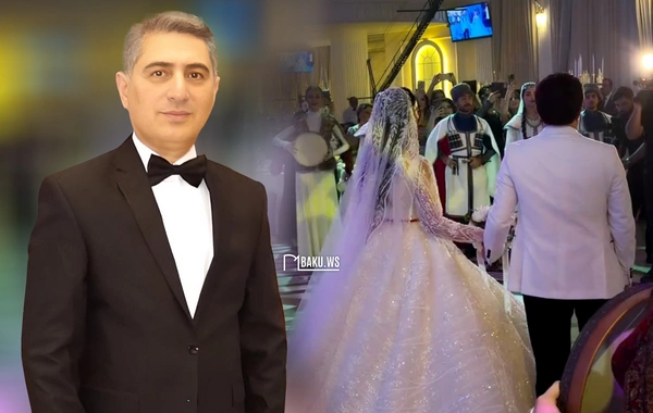 Xalq artistinin oğlunun toyundan görüntülər