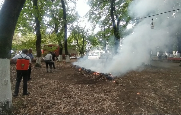 Hirkan Milli Parkında yanğın təhlükəsizliyinə dair nəzəri-praktik tədbir keçirilib