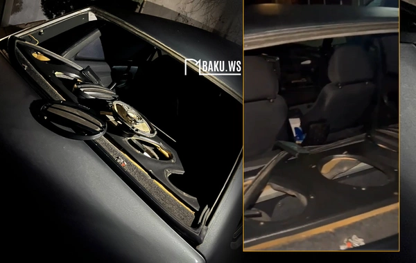 Bakıda gecə avtomobillərin şüşələri sındırılıb - Oğurluq edilib