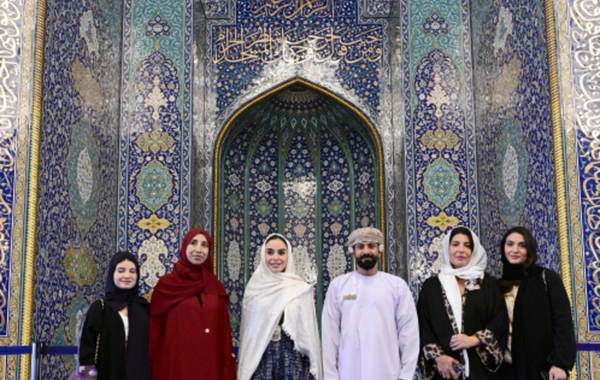 Leyla Əliyeva Maskatda Sultan Qabus Böyük Məscidini ziyarət edib