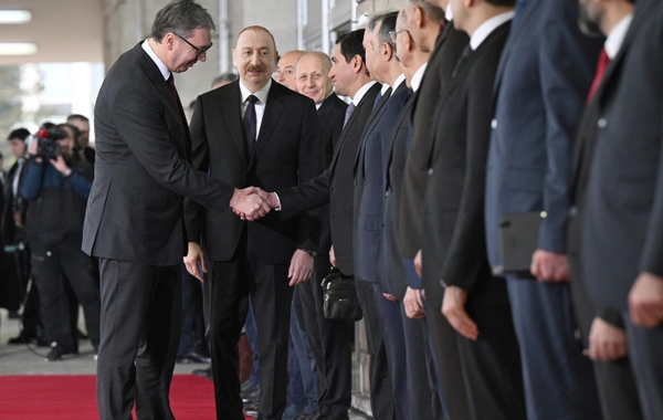 Состоялась церемония официальной встречи Президента Ильхама Алиева в Белграде