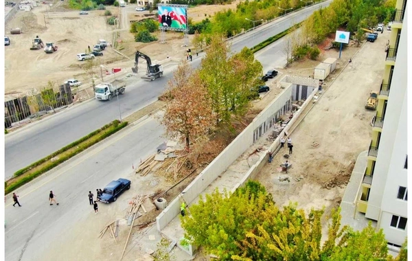 Yeni yeraltı piyada keçidinin inşası yekunlaşmaq üzrədir