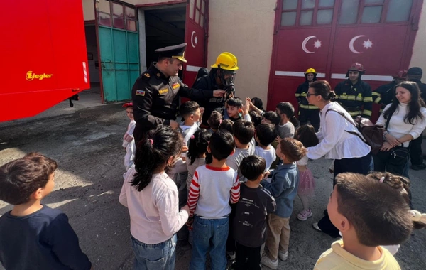 FHN-in Dövlət Yanğından Mühafizə Xidməti növbəti "açıq qapı günü" tədbirləri keçirib