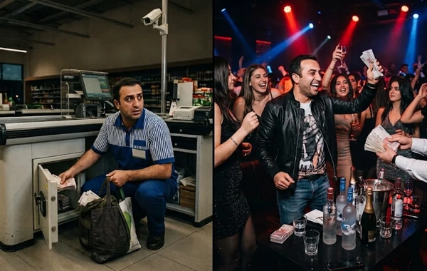 Kassir mağazanı qarət etdi, pulları gecə klublarında xərclədi - Təfərrüat