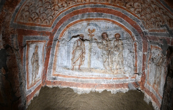 Мехрибан Алиева приняла участие в церемонии открытия проекта реставрации катакомб Святой Коммодиллы в Ватикане