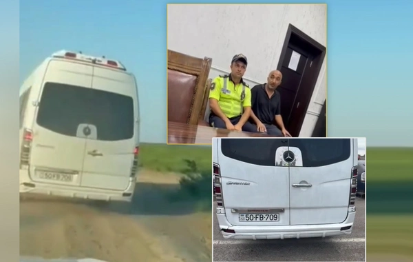 Sənədsiz sərnişindaşıma fəaliyyəti göstərən sürücü postda belə saxlanıldı - ANBAAN VİDEO
