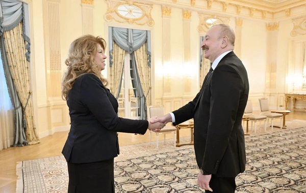 Prezident İlham Əliyev bolqarıstanlı həmkarı ilə görüşüb