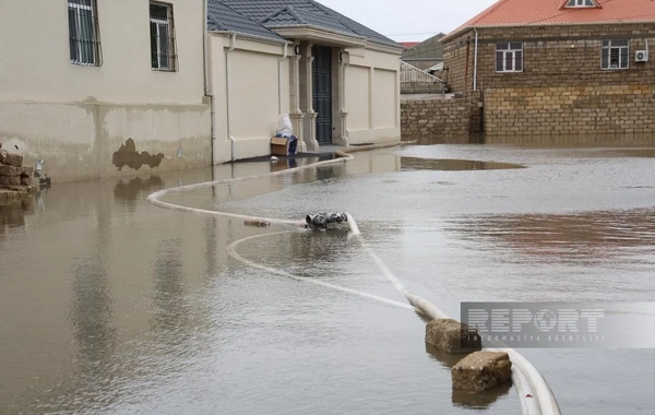 FHN rəsmisi: Bakı, Sumqayıt, Abşeron və Xızıda suyun çəkilməsi işləri davam etdirilir